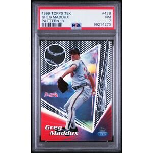 1999 Topps Tek Pattern 18 #43B Greg Maddux PSA 7 Atlanta Braves - Pop 1